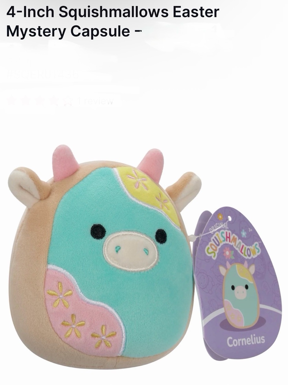 *new* Squishmallows Cornelius the Cookie Cow